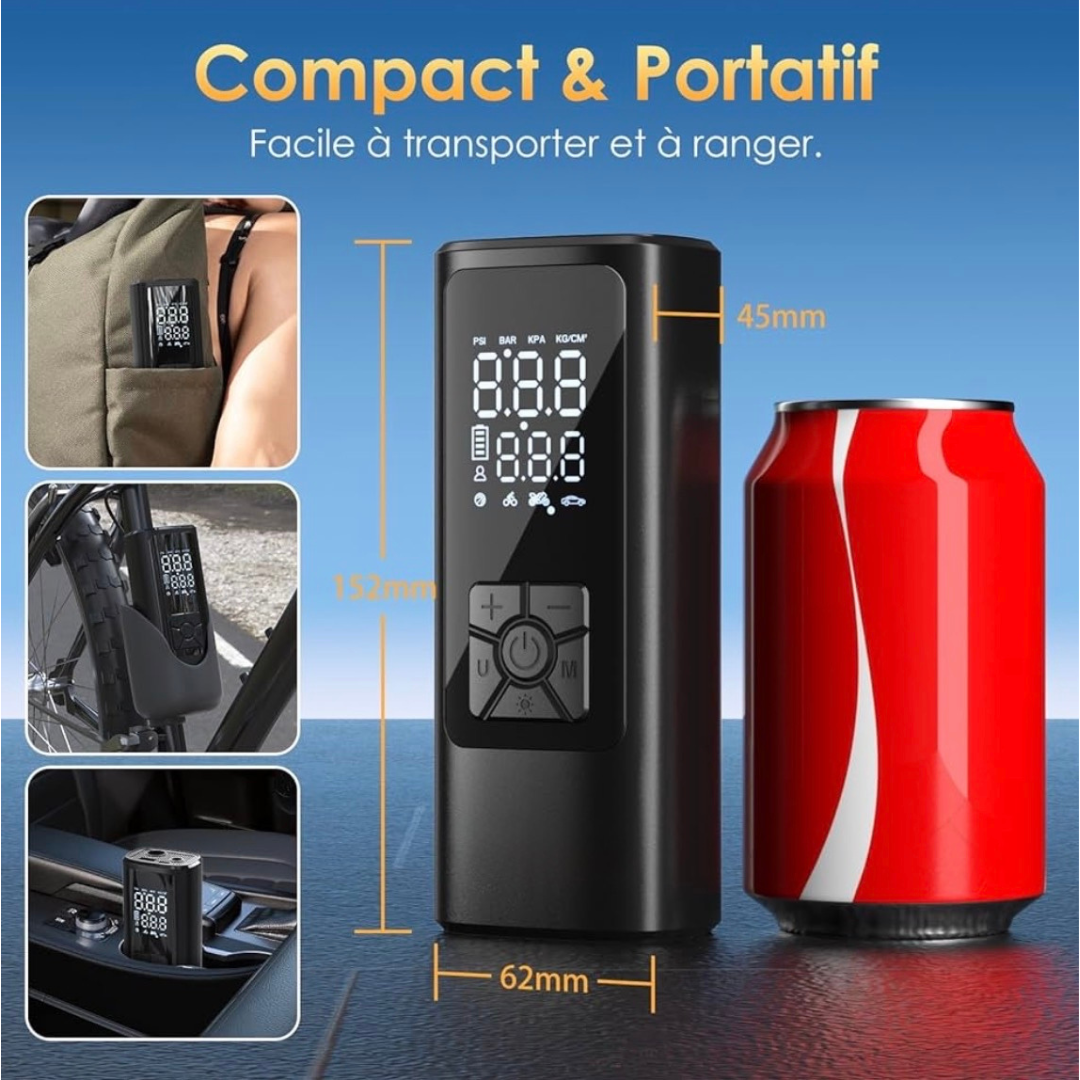 Nomad Air™ — Gonfleur d’air automatique sans fil